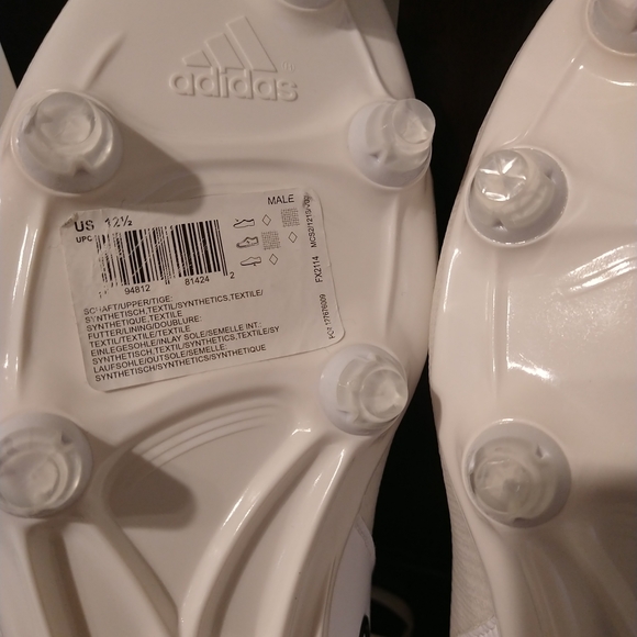 Sz 12.5 Adidas Freak Carbon Football Cleats FX2114 White Black Stripes Rare size - Picture 8 of 10